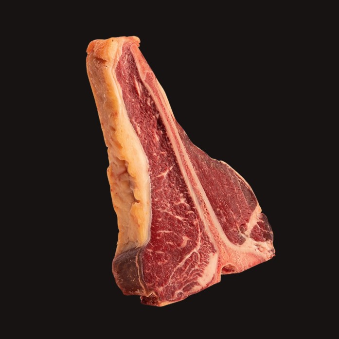 Chuleta T-Bone de Vaca Frisona Madurada en Seco...
