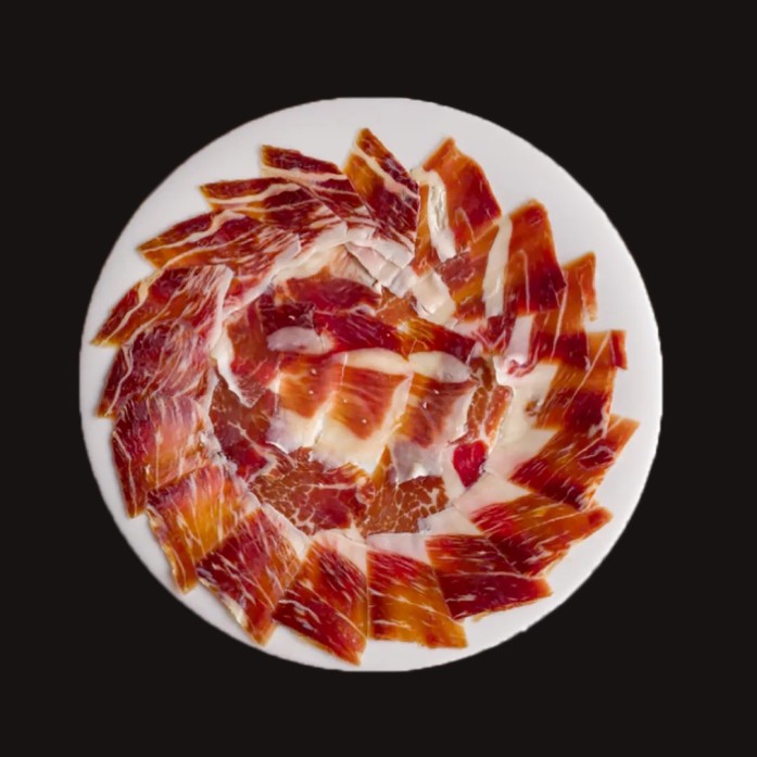 Jamón Ibérico cortado a cuchillo