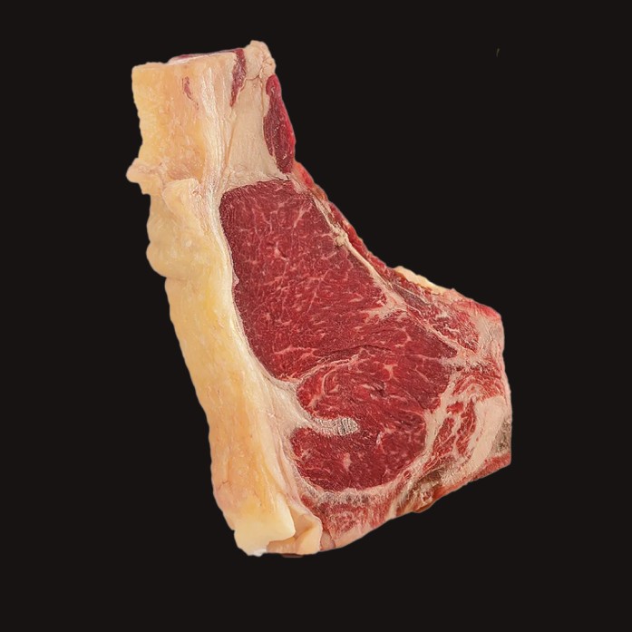 Chuleta Madurada en Seco de Vaca de Lomo Bajo (New York)