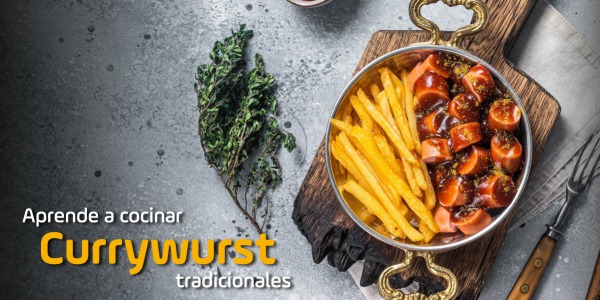 Aprende a preparar currywurst alemanas tradicionales